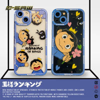 C-SAW การ์ตูนโทรศัพท์ Case เข้ากันได้สำหรับ IPhone 14 13 12 11 Pro Max X Xs Max XR 8 7 Plus ใสกันกระแทกล้างปกหลัง