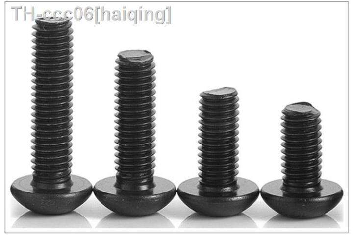 m2-5-m3-m4-m5-m6-m8-m10-m16hex-hexagon-socket-pan-head-screw-nut-carbon-steel-black-10-9-semi-round-head-inner-hexagon-screws