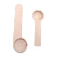 2pcs Wooden Spoons Mini Condiments Spoons Baby Solid Wood Honey Teaspoons