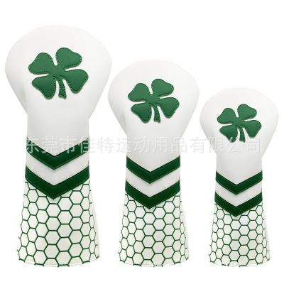 Golf club set wood fairway mixed iron four-leaf clover universal No. 1 protective cover golf