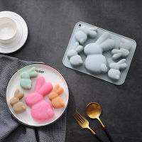 Rabbit  silicone mold พิมพ์ซิลิโคน ทำขนม โมล์สบู่ ลาย น้องกระต่าย กระต่าย 5 ช่อง