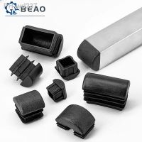 Black Plastic Square Blanking End Caps Tube Pipe Inserts Plug Bung Table Chair Pipe cover furniture Protector