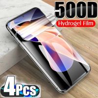 4Pcs Hydrogel Protective Film For Redmi Note 11 10 8 9 Pro Max 7 5 9 9C Screen Protector on Xiaomi mi 11 lite 10t note 10 Film