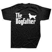 Funny Golden Retriever The DogFather Fathers Day T Shirts Graphic Cotton Streetwear Short Sleeve Birthday Gifts Summer T shirt XS-6XL