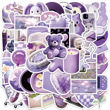 Aesthetic Purple Stickers - Best Price in Singapore - Feb 2024
