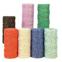 【YD】 50m/roll 1.5mm Twisted Cotton Cord Thread Yarn String Rope Wedding Wrap Accessory