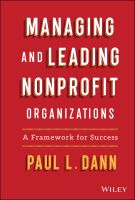 (ใหม่)หนังสืออังกฤษ Managing and Leading Nonprofit Organizations : A Framework for Success [Hardcover]