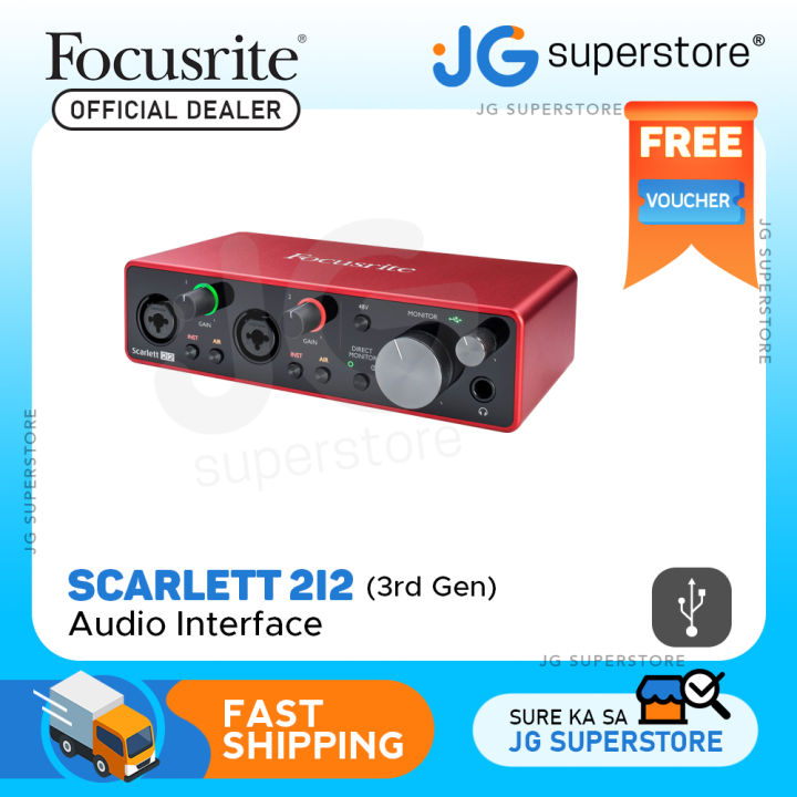 Focusrite Scarlett 2i2 Audio Interface - Free Delivery! - Studiospares