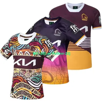 2022 Brisbane Broncos IndigenousRugby Jersey Sport T-Shirt S-5XL