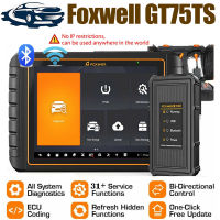 การเข้ารหัส ECU ทดสอบสองทิศทางแบบ GT75TS ใหม่ของ FOXWELL เซนเซอร์ตรวจจับ FCA AutoAuth/ปลดล็อกฟังก์ชันที่ซ่อนอยู่เครื่องมือวินิจฉัยรถ OBD2