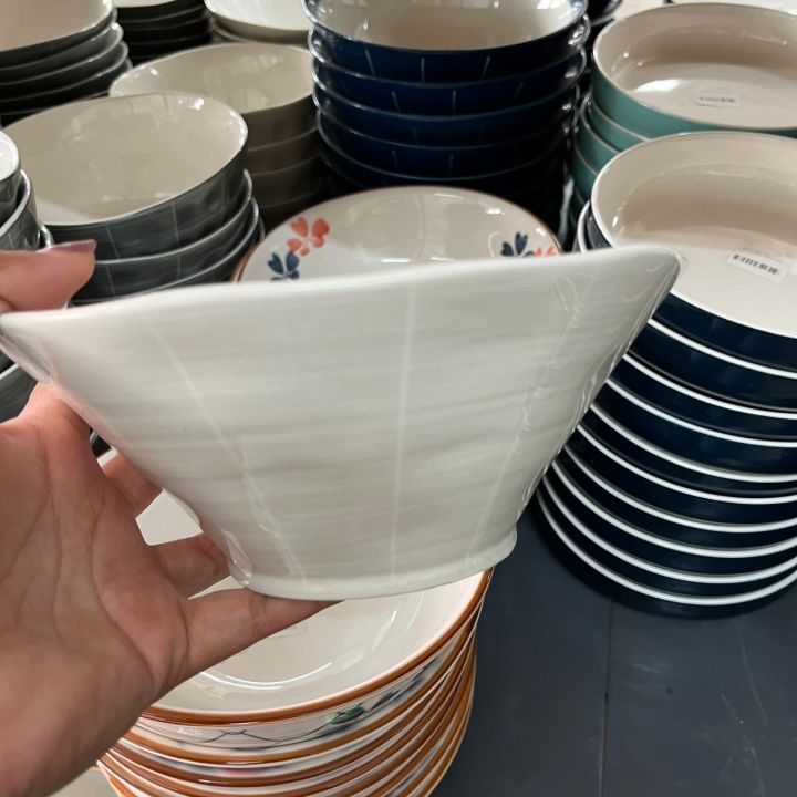 ถ้วยชาม-ชามสวยๆ-ceramic-bowl-ถ้วยเซรามิก-ชามเซรามิคเนื้อหนา-ถ้วยสวยๆ-ถ้วยชามราคาถูก-ถ้วยยกโหล-ถ้วยราคาถูก-ขนาด-8-นิ้ว