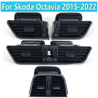 สำหรับ Skoda Octavia 2015 2016 2017-2022แดชบอร์ดด้านซ้ายกลางสติ๊กเกอร์ระบายอากาศด้านหลังระบาย5ED 820 701/702 819 819 203