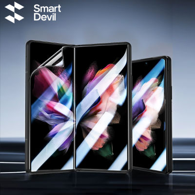 SmartDevil ฟิล์มบางปกป้องหน้าจอสำหรับ Samsung Galaxy Z Fold5 Fold4 Fold3 Fold2 Samsung Galaxy Z Flip5 Flip4 Flip3 Samsung W23ป้องกันการระเบิดฟิล์มควอนตัม