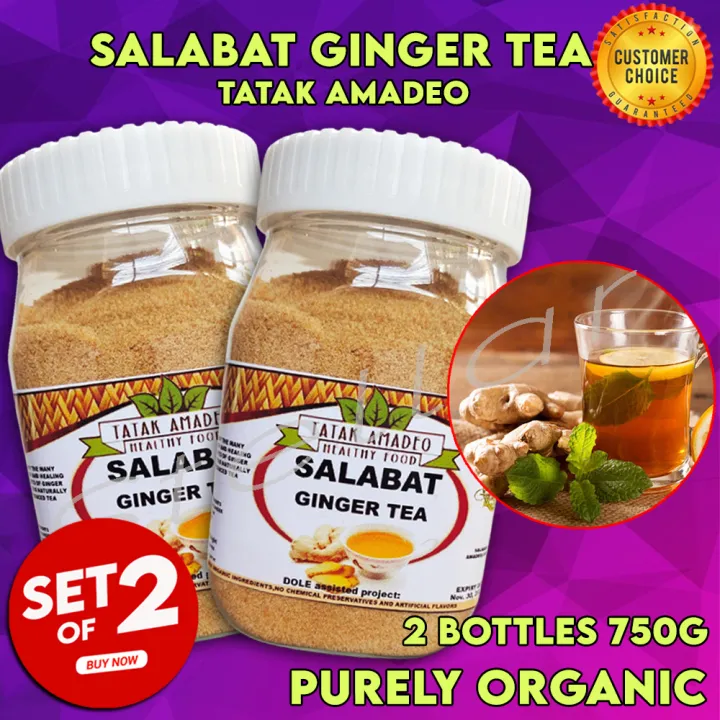 SET OF 2! AMADEO 350G SALABAT Ginger Tea Turmeric Tea Powder Tea 100% ...