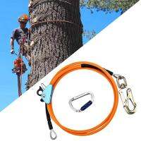 1/2 Inch x 8 Inch Steel Wire Core Flip Line Kit Climbing Positioning Rope for Arborists Climbers Tree Climbers