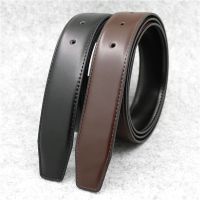 3.3cm Width High Quality Brand Belt Pure Cowhide Belt Strap No Buckle Genuine Leather Belts Pin Buckle Belt With Holes For Men Belts