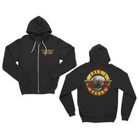 READY STOCK Gildan Custom Hoodie Top Quality Custom Print Streetwear Guns N Roses Logo Zipped Hoodie Design