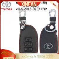 XINFAN TOYOTA YARIS ATIV 2014-2020, VIOS 2013เคสหนังของแท้ชั้นนำพร้อมสีดำกันกระแทกล็อคระยะไกลป้องกันรถ