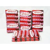 ⚡รอบสุดท้าย⚡ (Apollo แดง 12 ชิ้น) Apollo เวเฟอร์ เคลือบ ช็อกโกแลต ช็อคโกแลต แพค 48 ชิ้น [ช็อคแพค แดง 48] KM16.7654?ส่งฟรี?