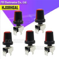 5Set 10PCS Vertical 1K 500K Ohm Adjustable Resistor 3pin Seal Potentiometer for Arduino with knob Red cap (5PCS 5PCS)