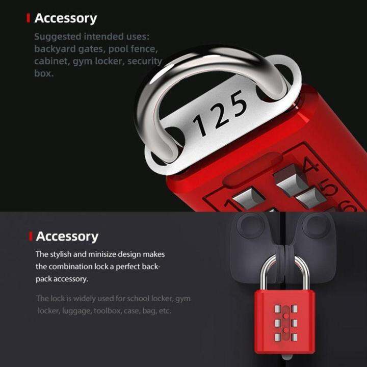 6-position-button-padlock-travel-case-household-cabinet-password-lock-u-shaped-password-lock-mini