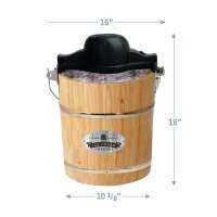 4Qt รสเลิศถังใส่น้ำแข็งไฟฟ้าแบบแมนนวล/EIM-402เครื่องทำครีมน้ำแข็งด้วยระบบโบราณ
