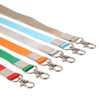 Solid Color Keychain Lanyard for Work Card Badge Holder ID Tag Business Visitor Card Neck Strap Staff Employee 39;s Pass Card Keys
