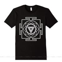 T-shirt ขายดี เสื้อยืดแขนสั้น พิมพ์ลาย Kali Yantra Symbol Goddess Hindu Hinduism สไตล์คลาสสิก สําหรับผู้ชาย KOimpf40NFj  5O4W