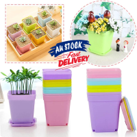 Indoor Gardening Pots Seedling Pots Plastic Flower Pots Succulent Plants Square Seedling Nursery Pot