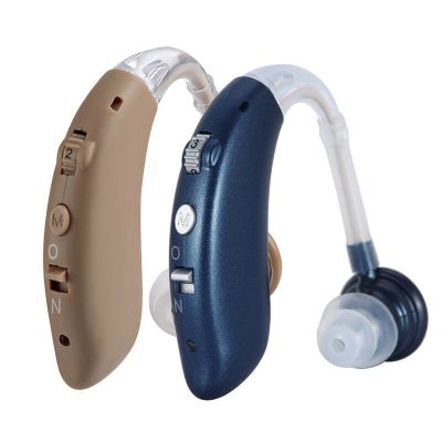ZZOOI Adjustable Sound Amplifier In-Ear Hearing Aid Device for The Elderly Adults Left Right Ear Versatile Hearing Aids Rechargeable