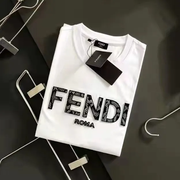 Fendi T-shirt with a logo, Men's Clothing