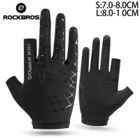 ROCKBROS Anti-slip Cycling Gloves Shock Absorption Breathable Bicycle Gloves Comfortable Fashion Outdoor Sports Gloves