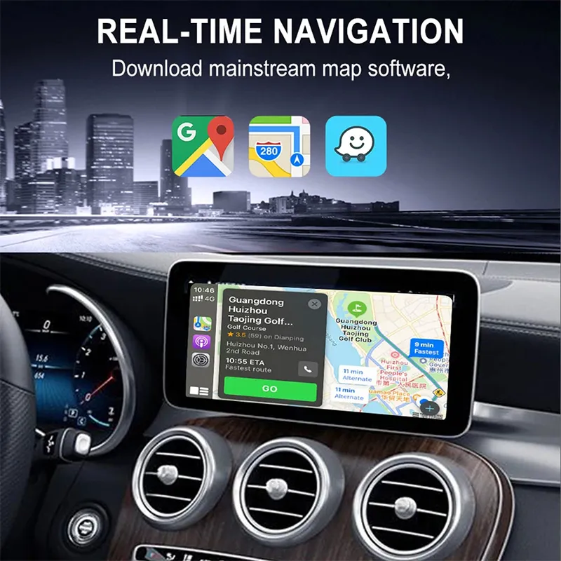 Carlinkit 5.0 & 4.0 Android Auto Wireless Apple Carplay Ai Box Bt5.2  Wifi 5.8ghz Auto-connect Ota Upgrade For Ios &android Phone