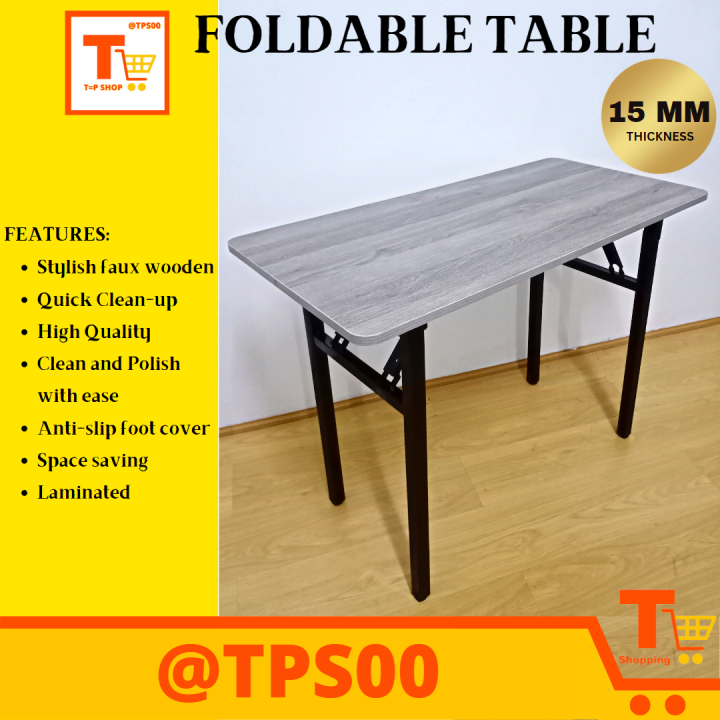 FOLDABLE TABLE DINING TABLE / OFFICE TABLE / STUDY TABLE (EBONY