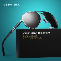 VEITHDIA แว่นตากันแดดนักบินอลูมิเนียมเลนส์ UV400โพลาไรซ์แว่นตาผู้หญิงผู้ชายแว่นตากันแดดแว่นตาคลาสสิกชายสำหรับขับรถ6695