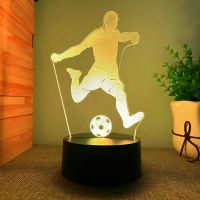 3d Illusion Child Night Light Football Ball Touch Sensor Remote Nightlight for Kids Bedroom Decoration Soccer Table Lamp Gift Night Lights