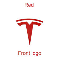 2PCS Original Car Logo Metal Replacement Sticker Front Back Trunk Logo Replace Emblem Decals Stickers for Tesla Model 3XYS