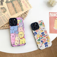 Cute animals Vertical pattern phone case for iphone 14 14Plus 14Pro 14ProMax 13 13pro 13promax 12 12pro 12promax Fashion elegant Cute Silicone Phone Case 7 Plus 8+ 7+iphone 11 11promax x xr xsmax Phone case ins popular