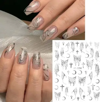 Nail Art Airbrush Stencils Heart Butterfly Bear Stars Hollow Nail