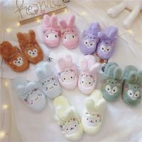 Girl Indoor Rabbit Slippers Cute Sla Rabbit Home Indoor Non-slip Floor Cotton Slippers Waterproof Rubber Bottom Slippers