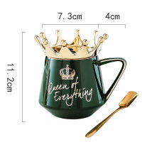 Queen of Everything Mug With Crown Lid and Spoon Ceramic Coffee Cup Gift for Girlfriend Wife SUB Sale