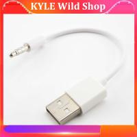 KYLE Wild Shop USB Data/Charging Cable 3.5mm Jack 4 pole Male Plug Connector to USB 2.0 type A Male Adapter for Car Device