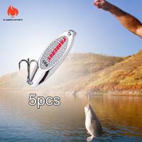 Flameer 5x ช้อนตกปลาแนวตั้งยาก Spinnerbaits เหยื่อปลากะพงน้ำจืดน้ำเค็ม