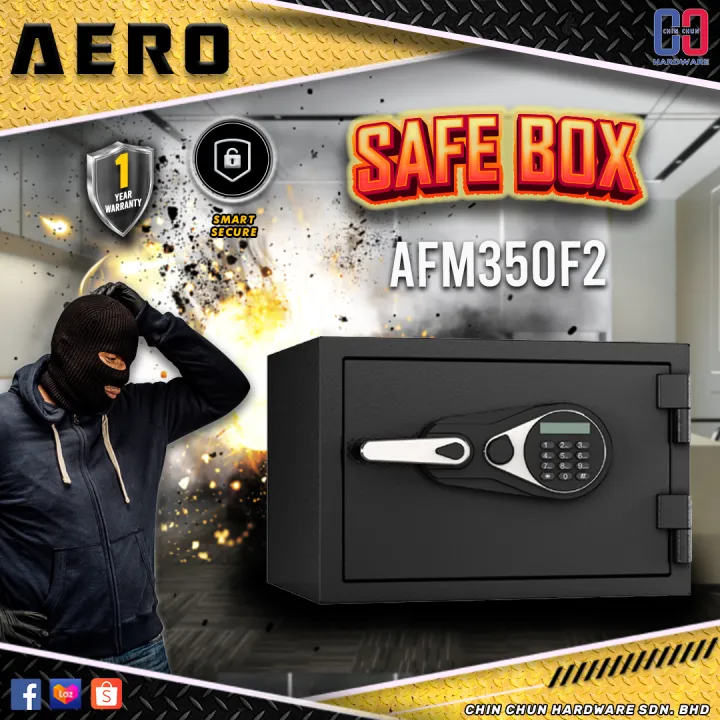 AERO HOME SAFE AFM350F2 SAFETY BOX LOCKER SMART SECURE SECURITY BOX