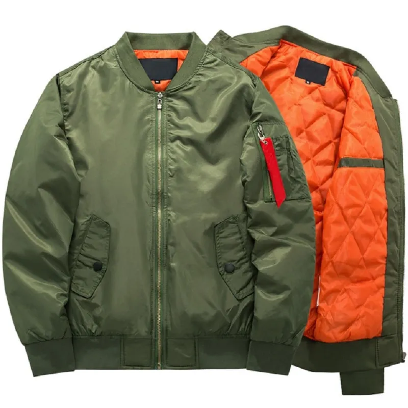 SHUNAICHI Bomber Jacket Men's Fashion Thick Warm Autumn Winter Military  Motorcycle Jackets Men Flight Ma-1 Pilot Air Force Brand Coat | Lazada PH