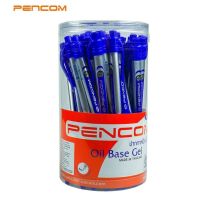 ( สุดคุ้ม+++ ) Pencom OG03 ปากกาหมึกน้ำมันแบบกดด้ามน้ำเงิน ราคาถูก ปากกา เมจิก ปากกา ไฮ ไล ท์ ปากกาหมึกซึม ปากกา ไวท์ บอร์ด