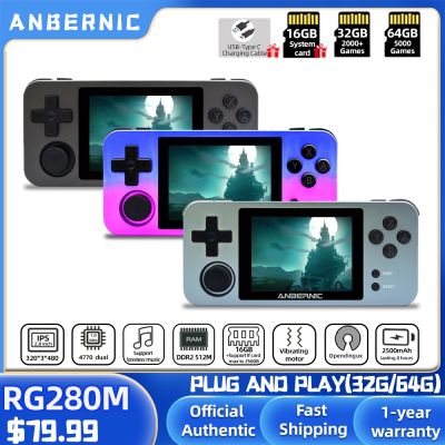 【YP】 ANBERNIC NEW RG280M MINI Games 2.8 inch Video games Handheld console 64Bit emulator consola portatil RG280