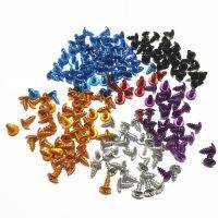 30Pcs M5x16 Aluminum Motorcycle Screw Colorful Motorbike Self-tapping Screws skru color/warna