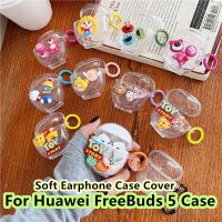 READY STOCK! For Huawei FreeBuds 5 Case  Cartoons Winnie the Pooh &amp; Bunny for Huawei FreeBuds 5 Casing Soft Earphone Case Cover