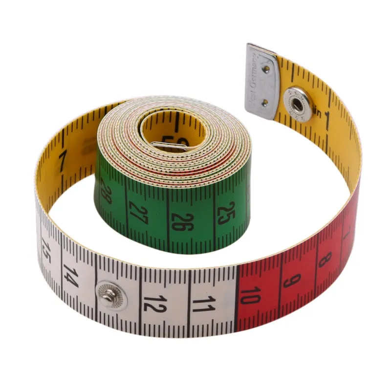 HangQiao Soft Measuring Tape Tailor Tape Body Measuring Ruler Sewing Tool  with Snap Fasteners Tailor Tape Measuring Tape Sewing Tool